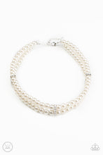 Load image into Gallery viewer, Put On Your Party Dress - White Pearl Choker Necklace Paparazzi Accessories
