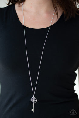 Got It On Lock White Necklace Paparazzi Accessories