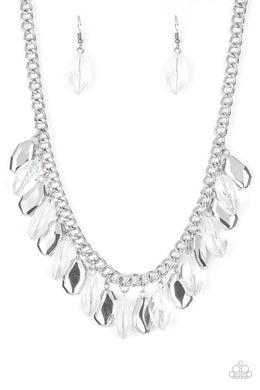 Fringe Fabulous White Necklace Paparazzi Accessories