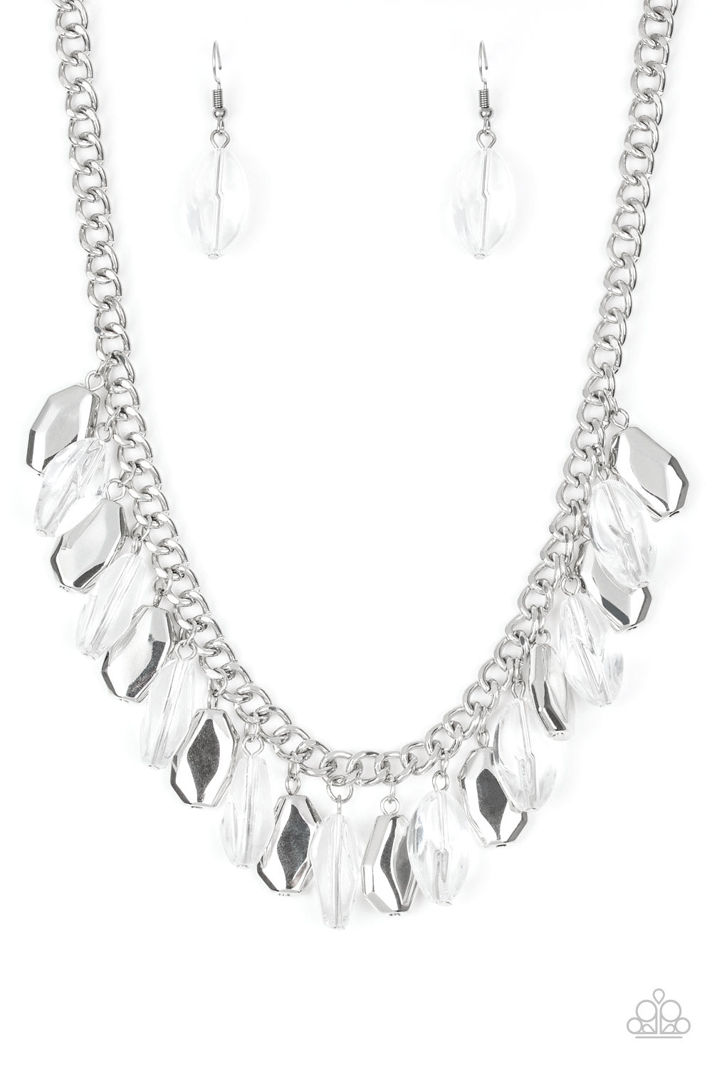 Fringe Fabulous White Necklace Paparazzi Accessories
