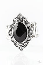Load image into Gallery viewer, Power Behind the Throne Black Ring Paparazzi Accessories
