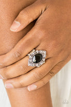 Load image into Gallery viewer, Power Behind the Throne Black Ring Paparazzi Accessories