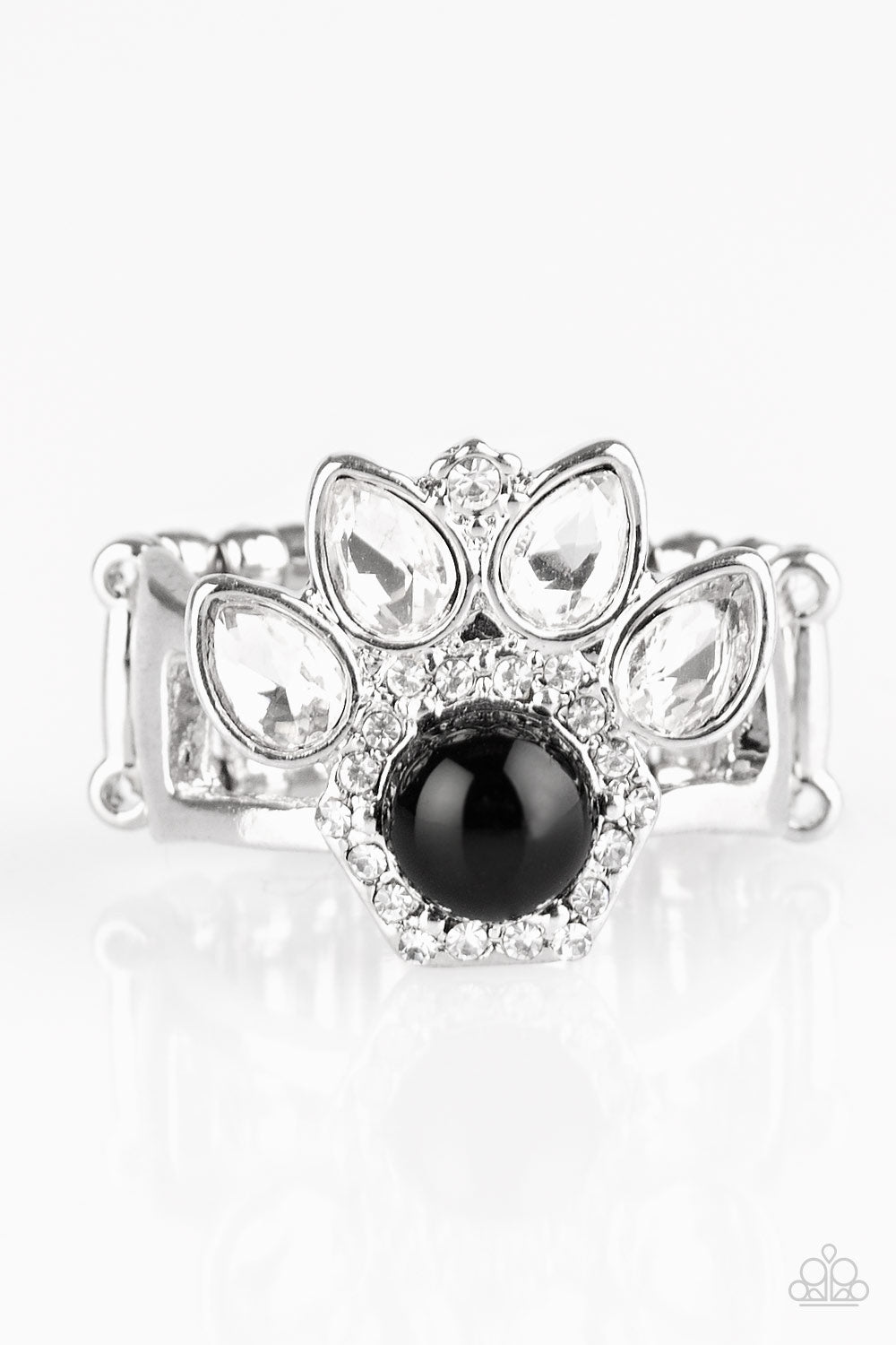 Crown Coronation Black Ring Paparazzi Accessories