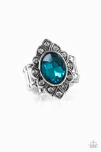 Load image into Gallery viewer, Power Behind The Throne - Blue Ring Paparazzi Accessories