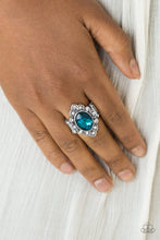 Load image into Gallery viewer, Power Behind The Throne - Blue Ring Paparazzi Accessories