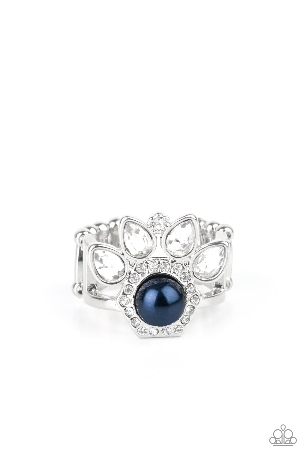 Crown Coronation - Blue Ring Paparazzi Accessories