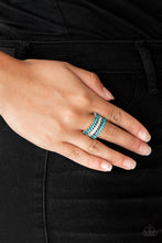 Load image into Gallery viewer, Treasury Fund Blue Ring Paparazzi Accessories