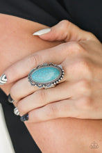 Load image into Gallery viewer, Open Range - Blue Stone Ring Paparazzi Accessories