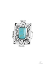 Load image into Gallery viewer, Stone Cold Couture  - Blue Ring Paparazzi Accessories