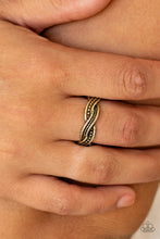 Load image into Gallery viewer, Texture Tango Brass Ring Paparazzi Accessories