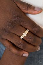 Load image into Gallery viewer, Elegantly Ever After Gold Ring Paparazzi Accessories