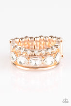 Load image into Gallery viewer, Backstage Sparkle - Rose Gold Ring Paparazzi Accessories