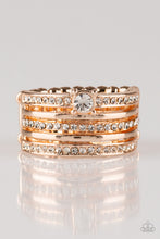 Load image into Gallery viewer, The Dealmaker Rose Gold Ring Paparazzi Accessories