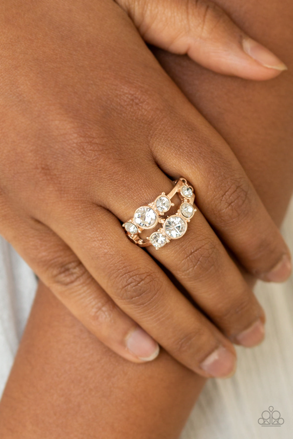 Interstellar Fashion Rose Gold Ring Paparazzi Accessories