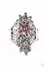 Load image into Gallery viewer, Formal Floral Pink Rhinestone Ring Paparazzi Accessories