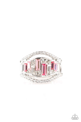 Treasure Chest Charm - Pink Ring Paparazzi Accessories