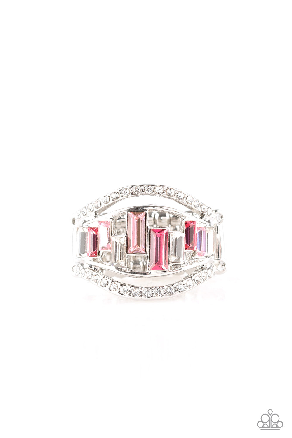 Treasure Chest Charm - Pink Ring Paparazzi Accessories