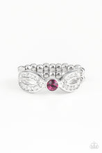 Load image into Gallery viewer, Extra Side Of Elegance - Pink Rhinestone Ring Paparazzi Accessories