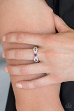 Load image into Gallery viewer, Extra Side Of Elegance - Pink Rhinestone Ring Paparazzi Accessories