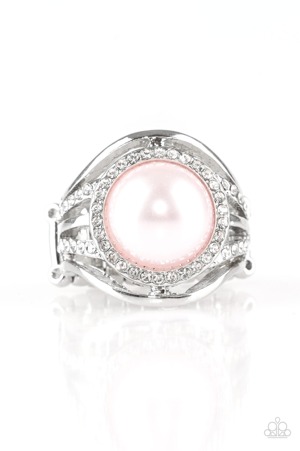 Pampered In Pearls - Pink Ring Paparazzi Accessories