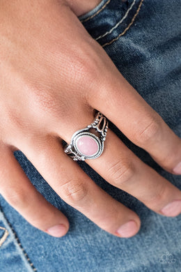 Peacefully Peaceful - Pink Ring Paparazzi Accessories