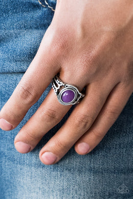 Peacefully Peaceful Purple Ring Paparazzi Accessories