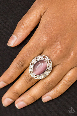 Moonlit Marigold Purple Moonstone Ring Paparazzi Accessories