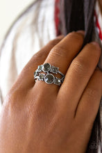 Load image into Gallery viewer, Interstellar Fashion - Silver Rhinestone Ring Paparazzi Accessories