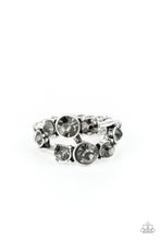 Load image into Gallery viewer, Interstellar Fashion - Silver Rhinestone Ring Paparazzi Accessories