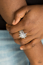 Load image into Gallery viewer, Super Stellar White Ring Paparazzi Accessories
