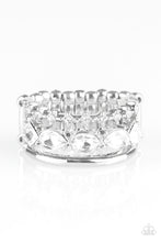 Load image into Gallery viewer, Backstage Sparkle White Ring Paparazzi Accessories
