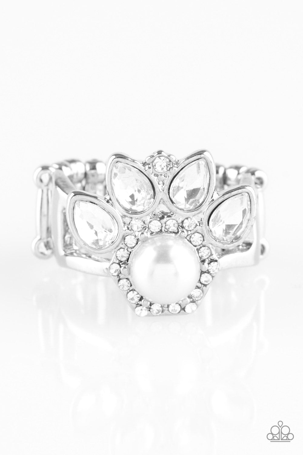 Crown Coronation White Ring Paparazzi Accessories