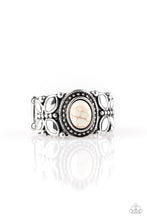 Load image into Gallery viewer, Butterfly Belle - White Stone Butterfly Ring Paparazzi Accessories