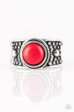 Load image into Gallery viewer, Summer Oasis Red Ring Paparazzi Accessories