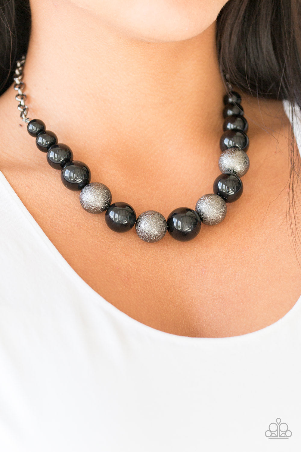Color Me CEO Black Gunmetal Necklace Paparazzi Accessories