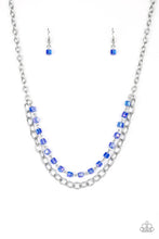 Load image into Gallery viewer, Block Party Princess Blue Necklace Paparazzi Accessories