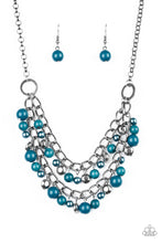 Load image into Gallery viewer, Watch Me Now Blue Necklace Paparazzi Accessories