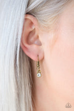 Load image into Gallery viewer, The Imperfectionist - Brass rhinestone Necklace Paparazzi Accessories