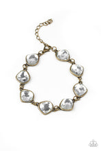 Load image into Gallery viewer, Perfect Imperfection - Brass Rhinestone Bracelet Paparazzi Accessories