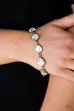 Load image into Gallery viewer, Perfect Imperfection - Brass Rhinestone Bracelet Paparazzi Accessories