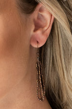 Load image into Gallery viewer, Speed of Starlight Copper Seed Bead Necklace Paparazzi Accessories