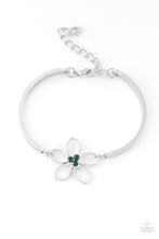 Load image into Gallery viewer, Hibiscus Hipster Green Bracelet Paparazzi Accessories