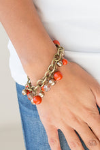Load image into Gallery viewer, Grit and Glamour Orange Bracelet Paparazzi Accessories