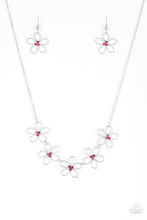 Load image into Gallery viewer, Hoppin Hibiscus Pink Necklace Paparazzi Accessories