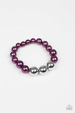 Load image into Gallery viewer, All Dressed Uptown Purple Pearl Stretchy Bracelet Paparazzi Accessories