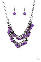 Load image into Gallery viewer, Watch Me Now Purple Necklace Paparazzi Accessories