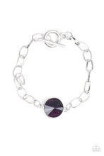 Load image into Gallery viewer, All Aglitter Purple Toggle Bracelet Paparazzi Accessories