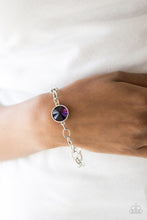 Load image into Gallery viewer, All Aglitter Purple Toggle Bracelet Paparazzi Accessories