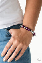 Load image into Gallery viewer, Very VIP Purple Pearl Bracelet Paparazzi Accessories