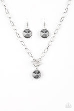 Load image into Gallery viewer, She Sparkles On Silver Toggle Necklace Paparazzi Accessories